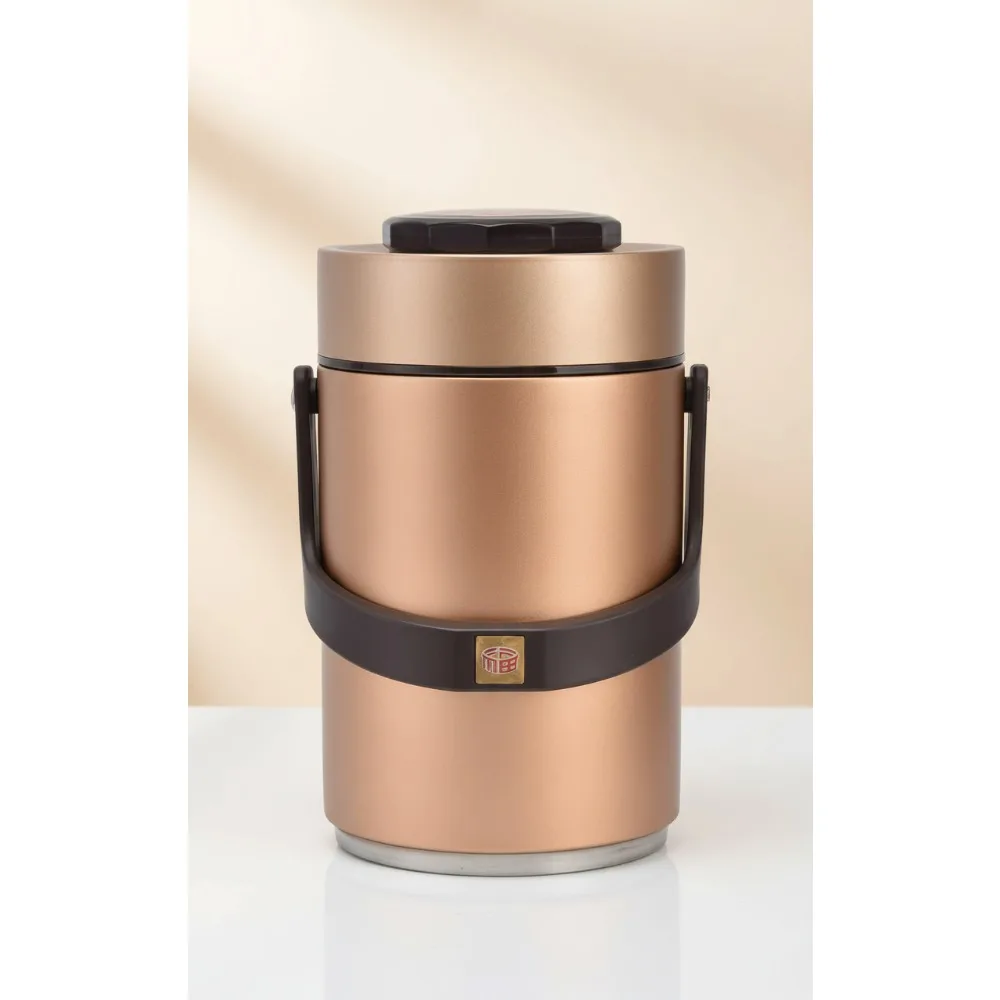 

2,3 л вакуумная изоляционная пищевая колба из нержавеющей стали 304, 3-слойный герметичный ланч-бокс для работы, путешествий, пикника