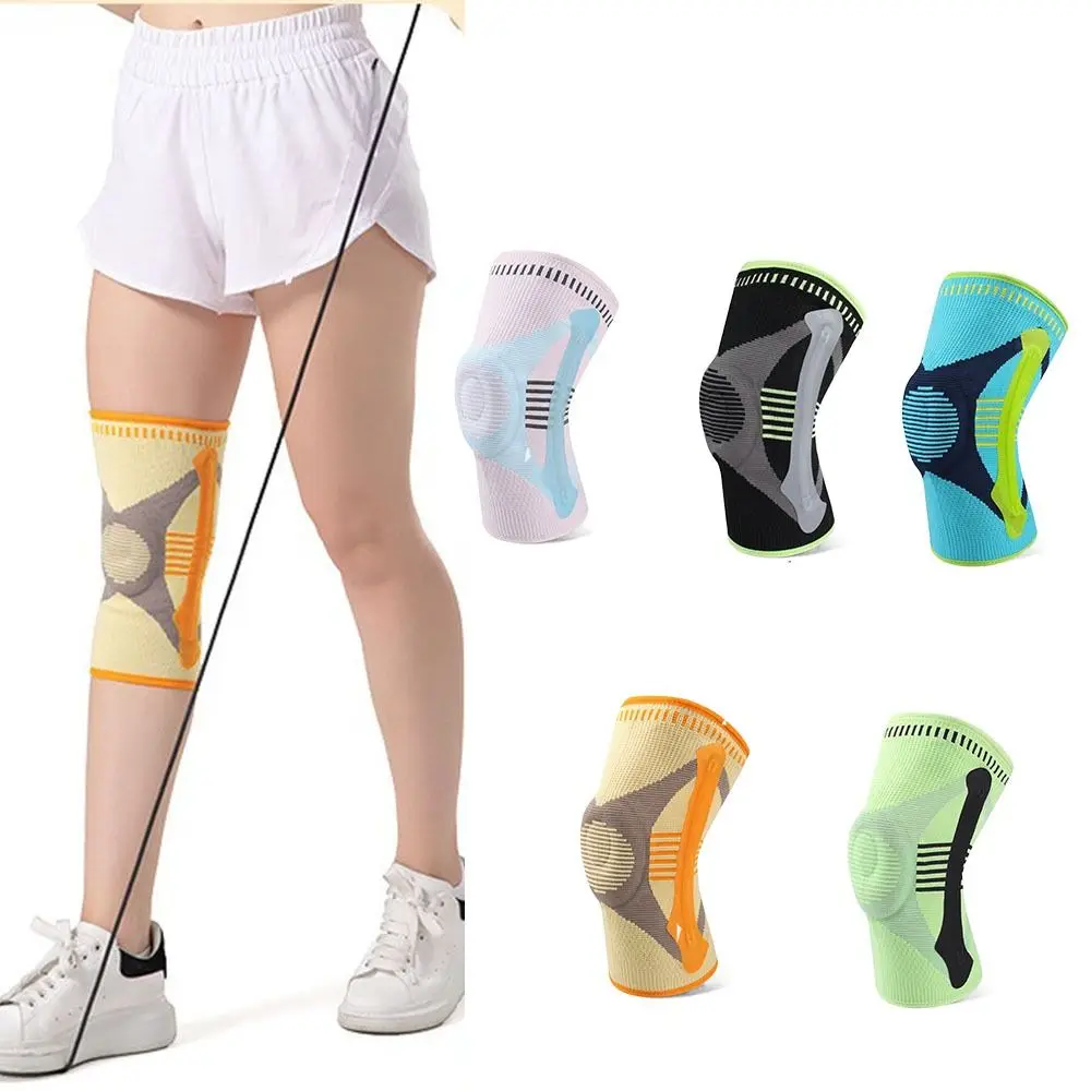 Anti-collision Sports Knee Pad Breathable Elastic Knee Sleeves Joints Protector Adjustable Knee Support Brace Running