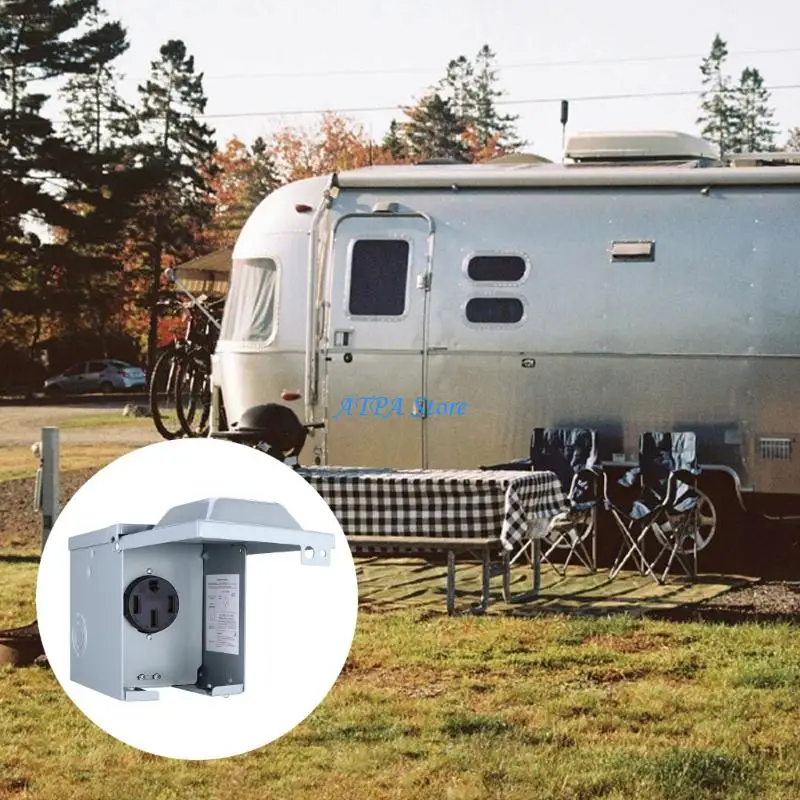 

U13C Efficient 50A Fast Motorhome Power Inlet 14-50R Outlet Universal Compatibility