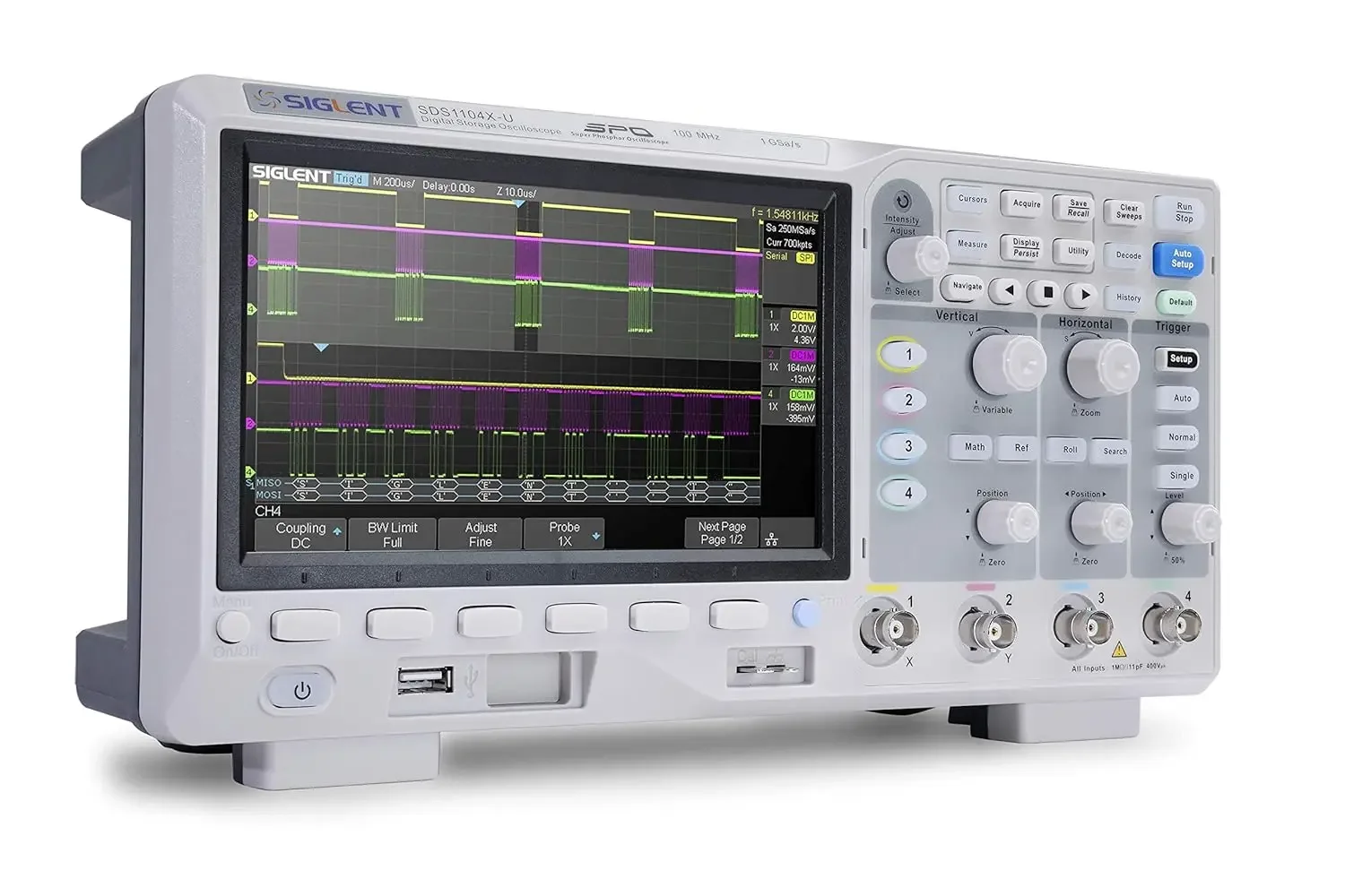 Technologies SDS1104X-U 100MHz Super Phosphor Digital Oscilloscopes