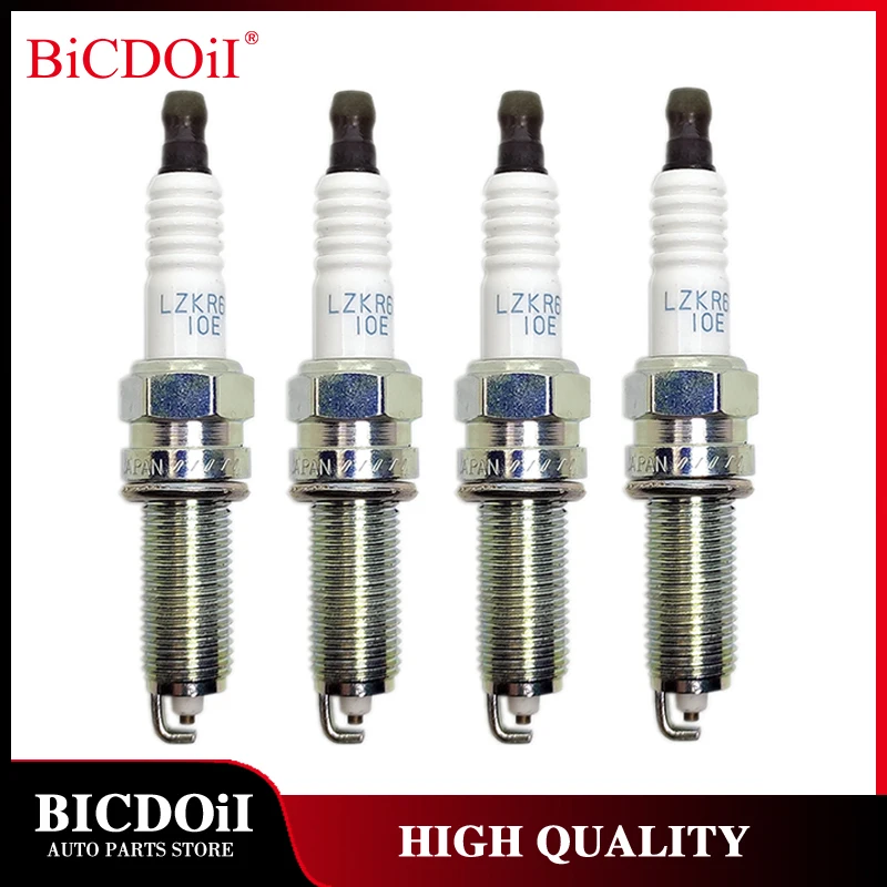 

18855-10060 LZKR6B-10E 4/6PCS Normal Spark Plug for Hyundai I20 I30 I35 IX20 Kia Soul Venga Rio Cee'd Carens LZKR6B10E