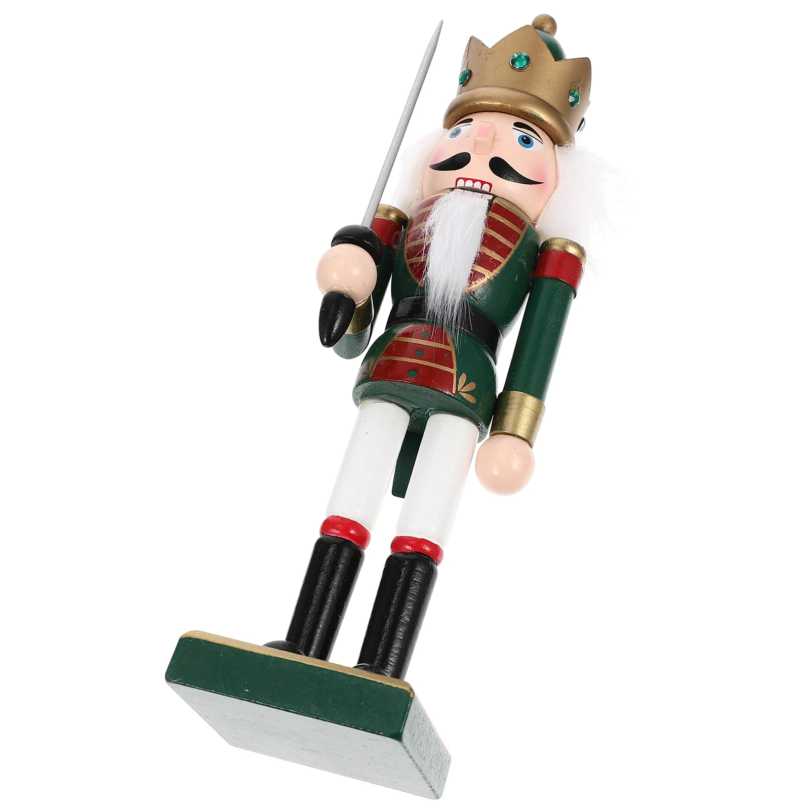 

Nutcracker Soldier Christmas Decor Wooden Nutcracker Puppets Indoor Desktop Xmas Ornament Vintage Home Decoration Xmas Party