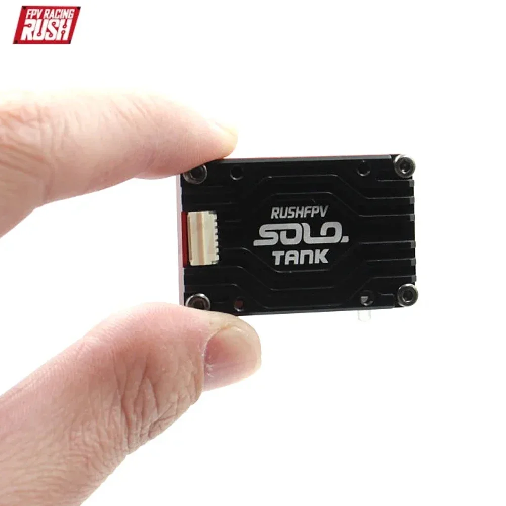 RUSH Solo High Power VTX Transmissor de Vídeo, Microfone Embutido, Estrutura de Dissipação de Calor para RC FPV Drone, DIY, 5.8GHz, 1.6W