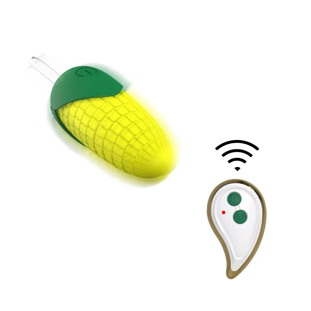 

Waterproof Simulation Massager Sex Toys Wireless Remote Control 10 Patterns Corn Vibrator Fruit and Vegetable Vibrator For Women