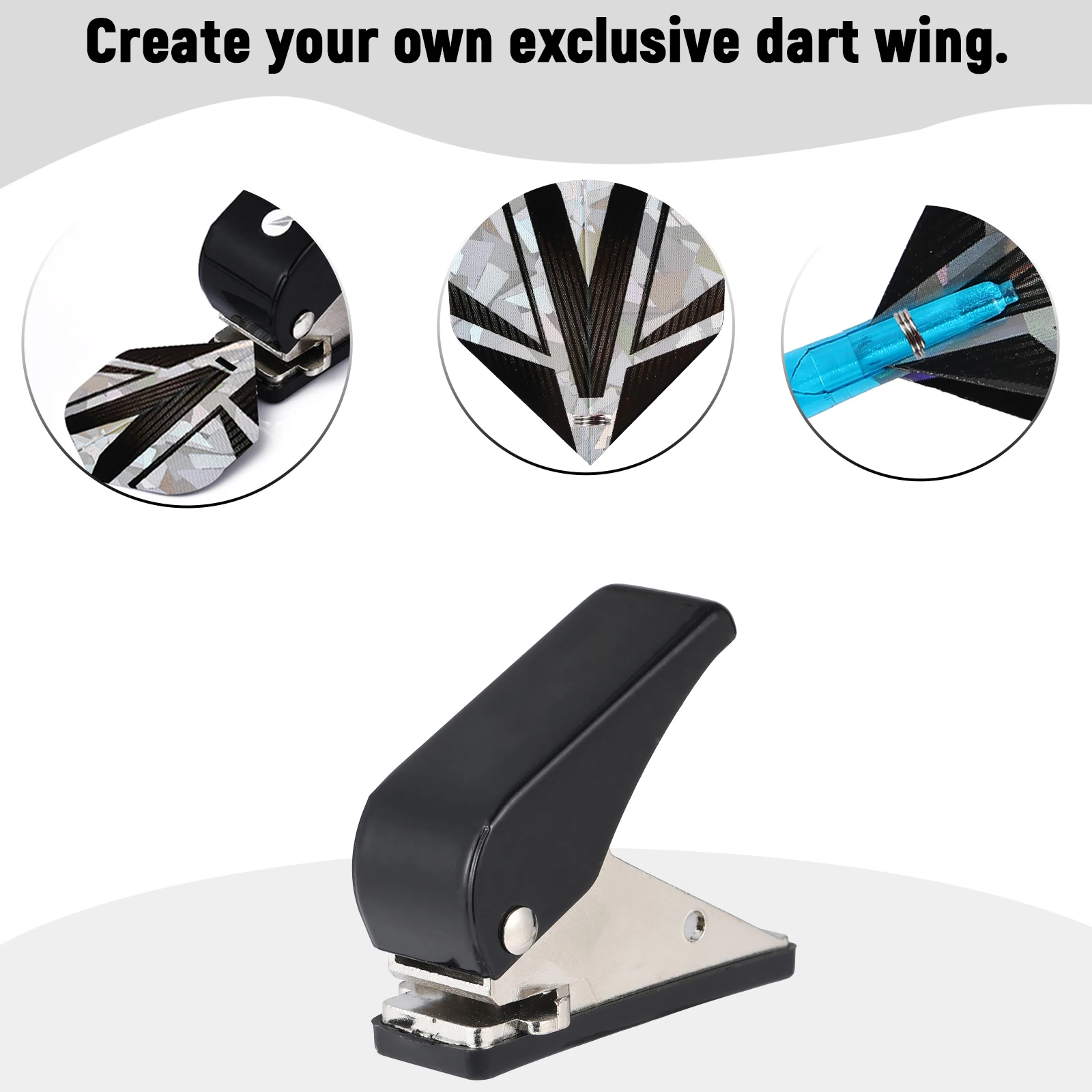

Huanqu Dart Wing Puncher, Comes with 50 Extra Spring Rings, Available in Black and White, Dart Wing Fixer, Professional Anti-Slip, Dart Shaft Reinforcement, Suitable for Practice and Competition, the First Choice for Dart Enthusiasts, Professional Dart Ac