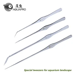 Aquarium Plant Tweezers Bend Aquatic Aquapro 25cm 33cm Class 1 Mirror Surface Stainless Never Rust Fish Tank Tools