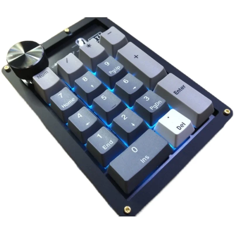 PS17 Numpad Digital Mechanical Keyboard, Knob VIA Full Key  Designer Clip Keyboard