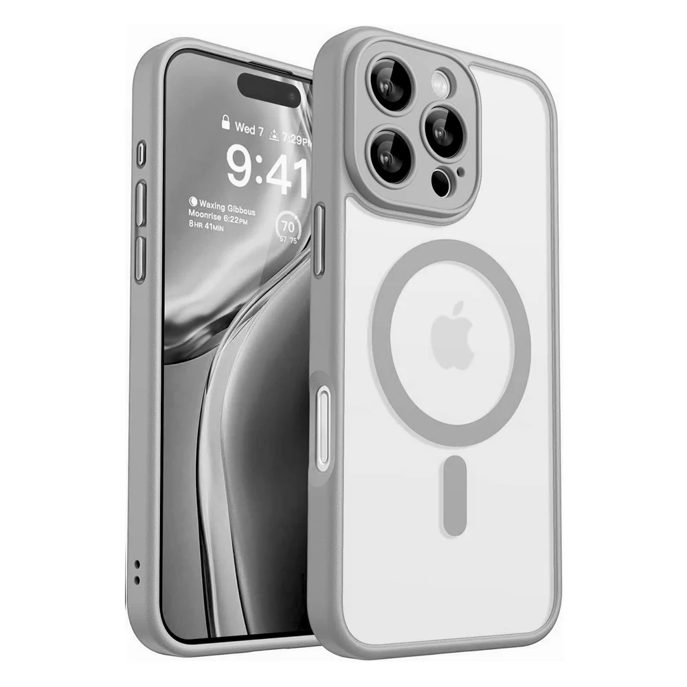 Luxury Matte Translucent Shockproof Magnetic Case For Magsafe For iPhone 17 16 15 14 Plus 13 12 11 18 Pro Max 17Air 16e Cover