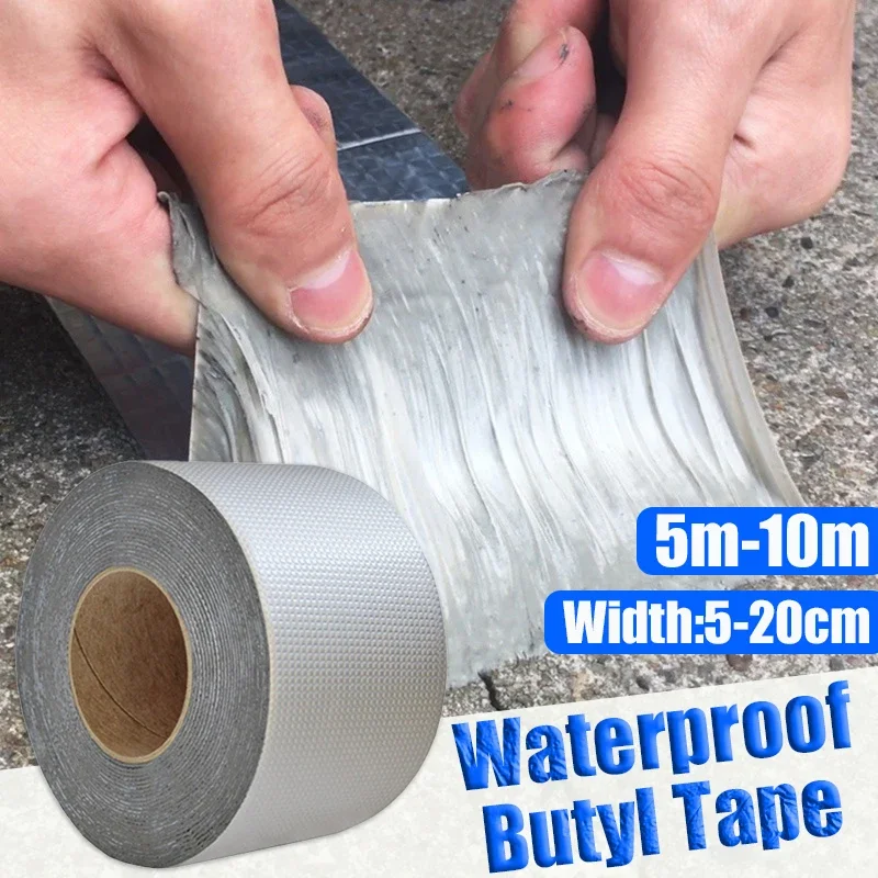 

Butyl Waterproof Tape Self-adhesive Sealing Tape Crack Repair Anti-Leakage Sealant High and Low-temperature Resistance Tapes