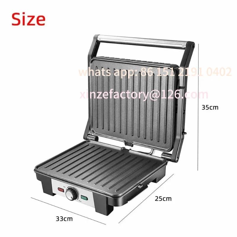 

Customizable Multifunctional Steak Machine Household European Panini Machine Detachable Grill Grill Sausage Sandwich Steak Break