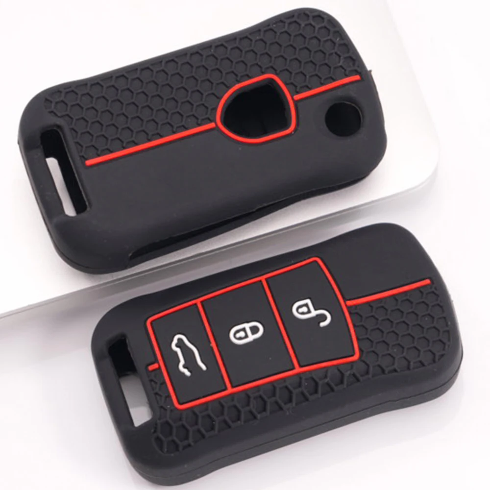 Silicone Key Cover For Porsche 911 911 GT3 Cayenne Macan Panamera Cayman Boxster 718 Taycan Carrera Cayenne Coupe Turbo S