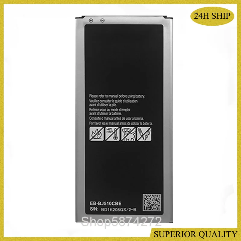 

10pcs EB-BJ510CBE Phone Battery for Samsung Galaxy J5 2016 Edition J510 J510FN J510F J510G J510Y J510M 3100mAh EB-BJ510CBE