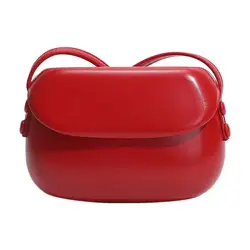 Borsa a tracolla in ecopelle liscia tracolla regolabile impermeabile leggera borsa da donna con chiusura magnetica portatile piccola