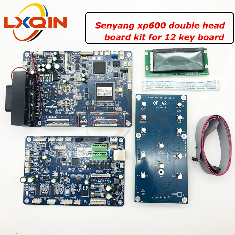 LXQIN 1Set New Version Senyang Board for xp600 Double Head Carriage Board for Eco Solvent Printer V12