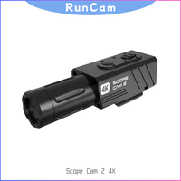 RunCam Scope Cam 2 4K Airsoft Camera Digital Zoom Customized Crosshairs IP64 Paintball WaterProof APP 1400mAh 128G Scopecam