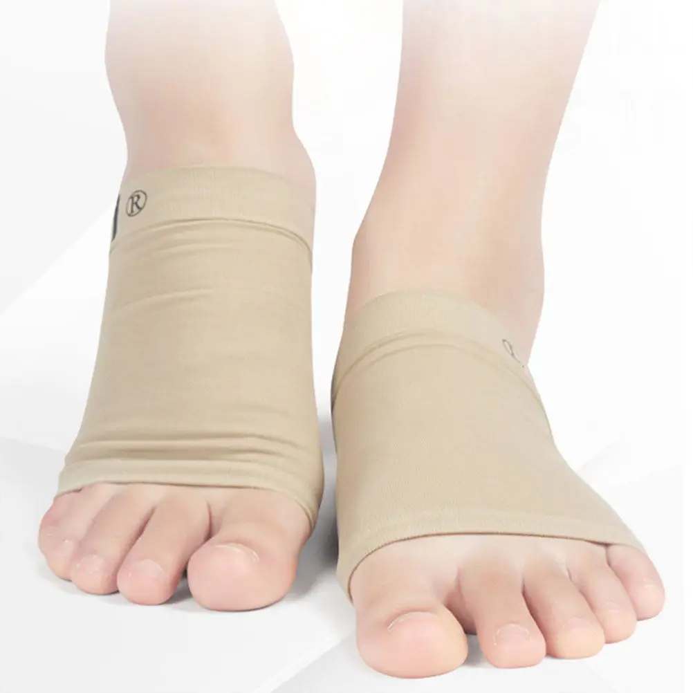 1Pair Unisex Arch Support Insoles Foot Arch Socks with Premium Materials Plantar Stabilization Heel Pain Relief Portable Feet