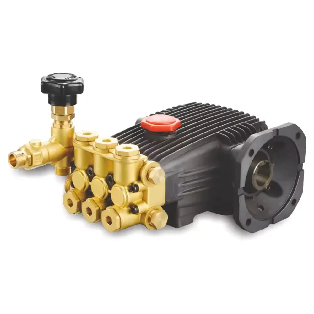High Pressure Washer Pump DBE-2218C3 Brass Triplex Plunger Pump 37L/min 150Bar female shaft 24mm for Heavy Duty Washing Machine