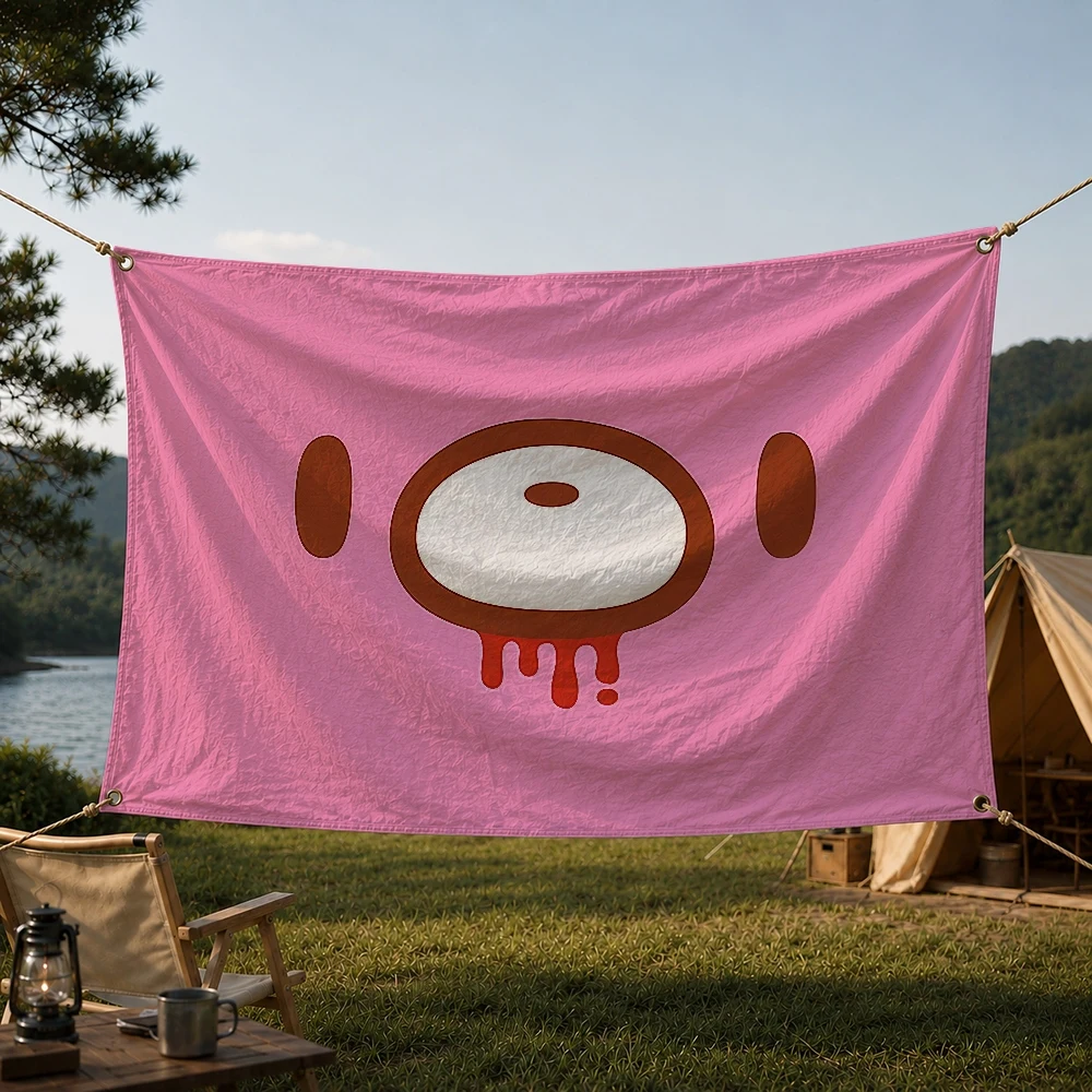 G-Gloomy Bear Fashion Brand Outdoor Flag for Home Camping Party Club Decor Garden Yard Wall Hanging Banner