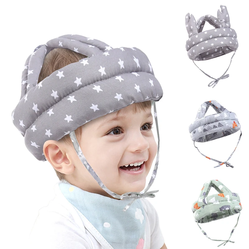 Adjustable Baby Safety Helmet Soft Comfortable Head Protection Toddler Anti-Collision Cap Infant Headgear for Child Development