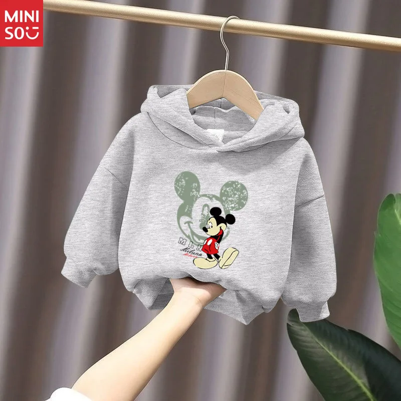 سترة بغطاء رأس من الصوف لجميع الأغراض للأطفال من مينيسو |   بلوفر شتوي مريح للأولاد والبنات والأطفال