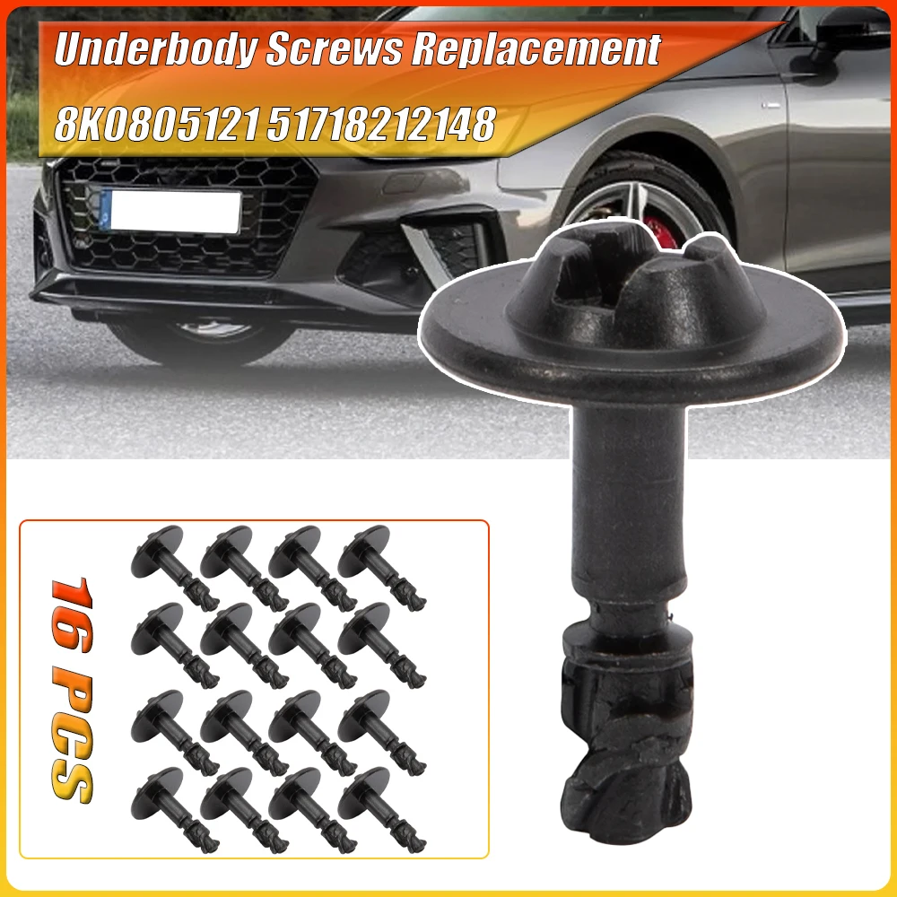 

16 Pcs Underbody Screws Replacement for Audi A4/A4 Avant/A5/A5 Cabriolet/A6/A6 Avant/A7 Sportback/Q3/Q5 8K0805121 51718212148