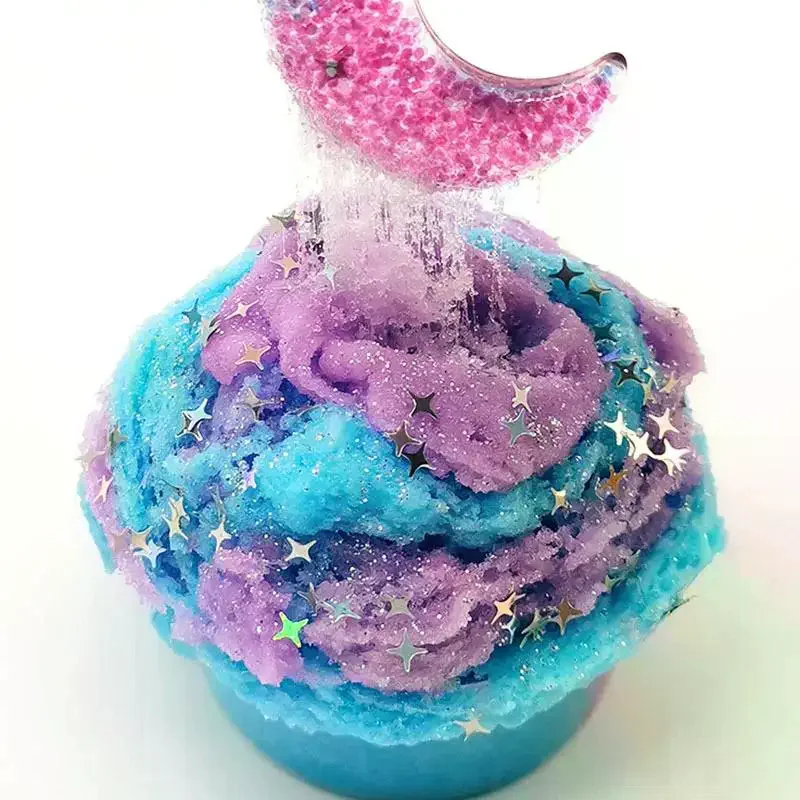 ชุดของเล่นดินน้ำมันสี 60 มล. ลายเกล็ดหิมะ 1 ชุด สำหรับบีบคลายเครียด เล่นเกมส์ ของเล่นสไลม์ ชุดดินน้ำมันเนื้อผิวสัมผัสนุ่ม ไม่ติดตะกอน