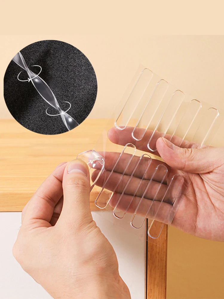 Anti-collision Strip Wall Protector Door Stopper Silencer Silicone Self Adhesive Furniture Pads Crib Bumper Pads Refrigerator