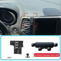 Car Phone Holder For JEEP Grand Cherokee 2014-2020 Gravity Stand Mount Support Horizontal Mobile Bracket Accessories With Base