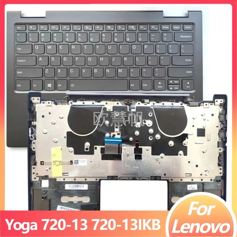 M New for Lenovo Yoga 720-13 720-13IKB Laptop Palmrest Upper Cover with Backlight Keyboard