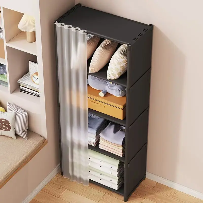 5/6 Layers Storage Cabinet Dustproof Closet Simple Wardrobe Home Bedroom Dormitory Multi-Layer Clothing Quilt Toys Book Storage