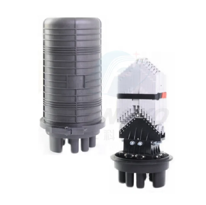 Outdoor Fiber Cable Fusion Box Vertical Dome Fosc Fiber Optic Joint Closure Junction Ftth Splice Enclosure