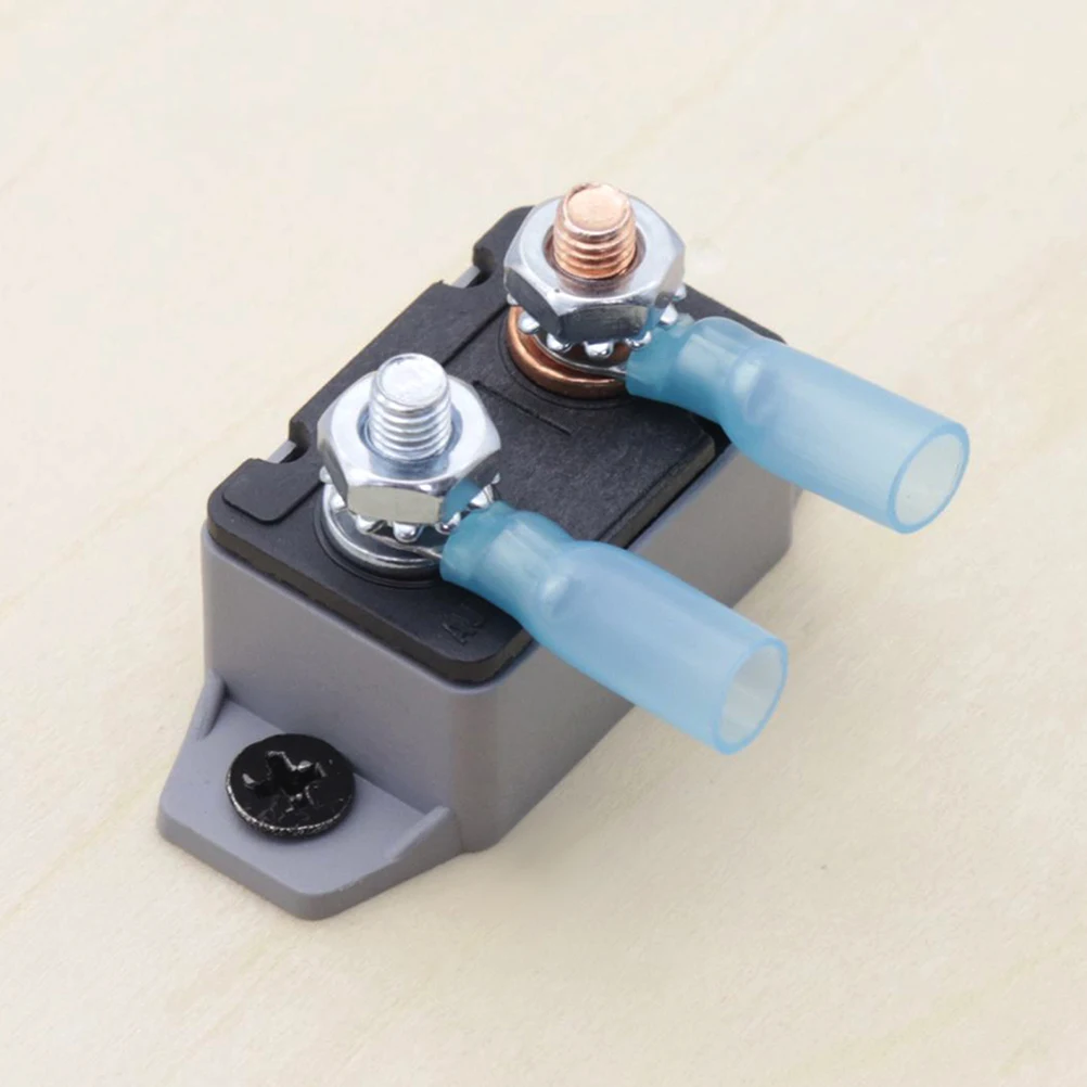 

Manually Reset Circuit Breaker Stud Bolt for Vehicle Double Head 20A 12V/24V Ship DC Part Copper