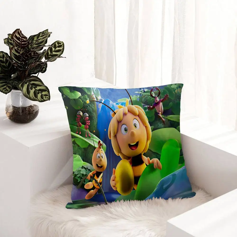 Almohada Bee M-Maya, regalo, decoración para el hogar, oficina, dormitorio, sofá, funda de cojín para coche, 45x45