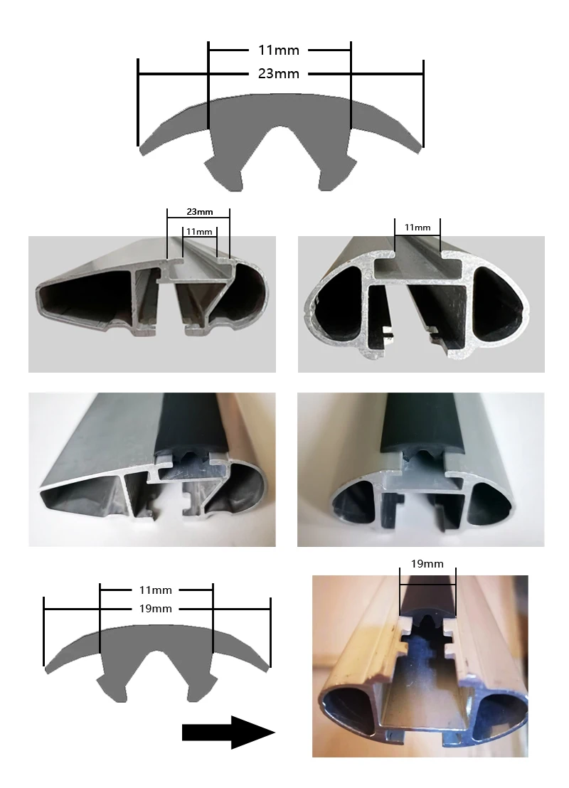 Dacht räger Gummi dichtung streifen verhindern Staub reduzieren Wind widerstand und Lärm aus gezeichnete Leistung Universal Thule Top Rod – Detail 7