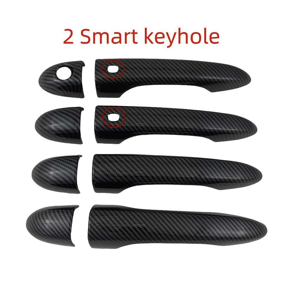 For Maserati Levante 2016 2017 2018 2019 2020 2021 2022 2023 2024 Carbon Fiber Glossy Black Door Handle Cover Car Decoration - Image 2