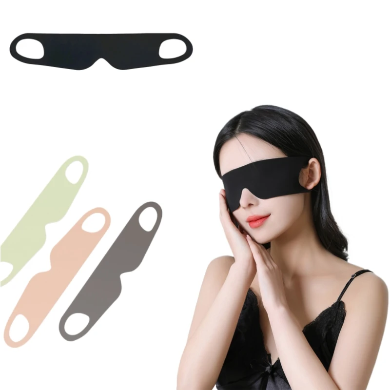 Pure Natural Silk Fabric Shading sleep blindfold Sleep Mask Cotton Filled Sleeping Eye Mask Ear-hanging type