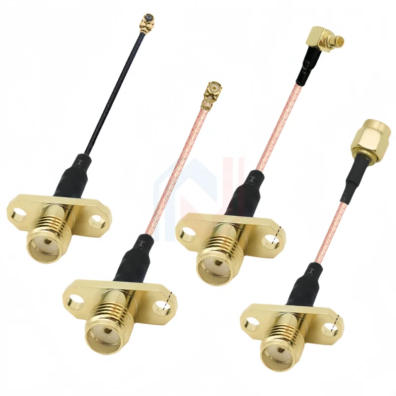 RG137 / RG178 / RG316 / RF 1.13mm Cable SMA Female 2 Holes Flange to uFL/u.FL Adapter WIFI/GSM/3G/GPS/4G Module Cable Pigtail
