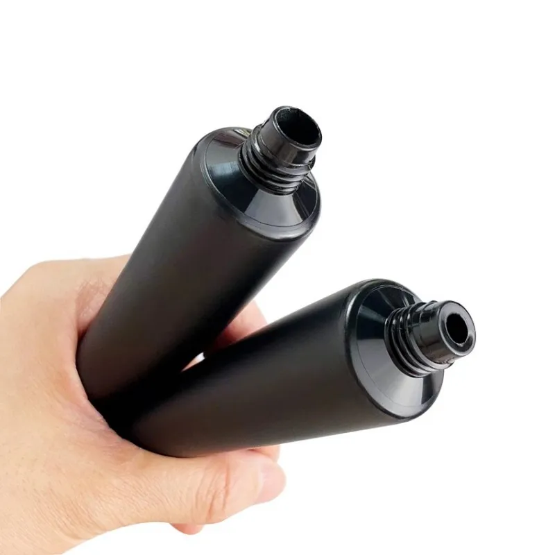 Wholesale New 50g/ml Cosmetic Soft Tubes Matte Black Cream Sample Tube Lotion Bottle Man Makeup Bottles