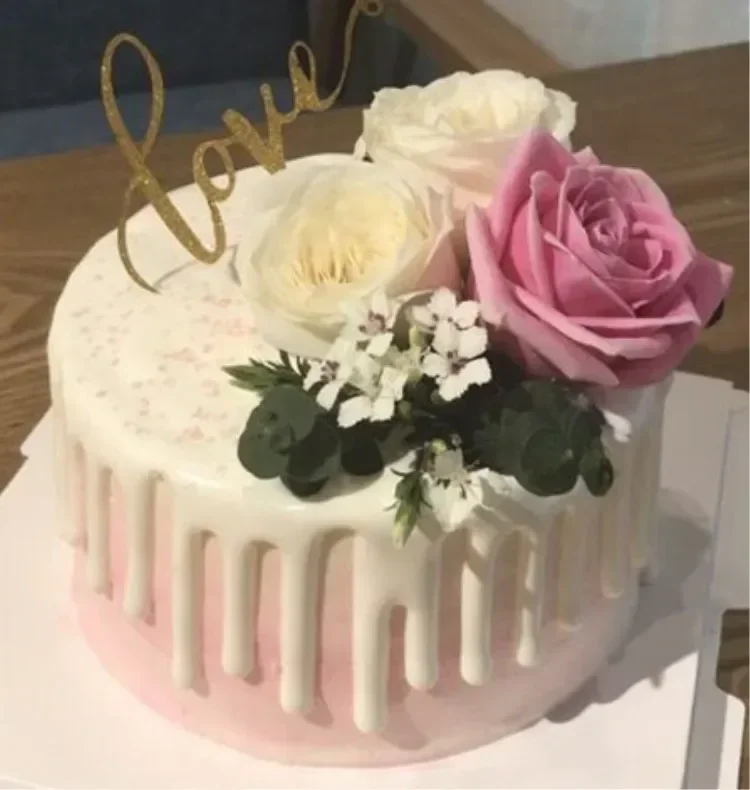 Cake model Flowers Birthday cake model simulation sample display Shooting props Wedding decoration cake decorating tools