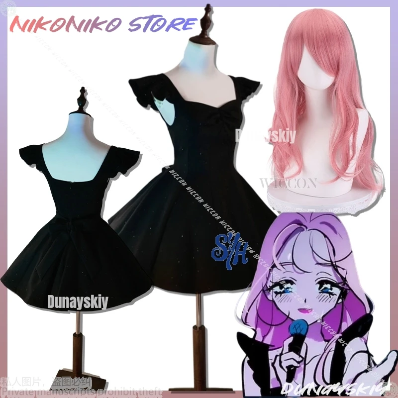 

Mizi Cosplay ALIEN STAGE Anime New Costume Little Black Dress Ballroom Performance Uniform Miniskirt Sexy Lolita Goth Halloween