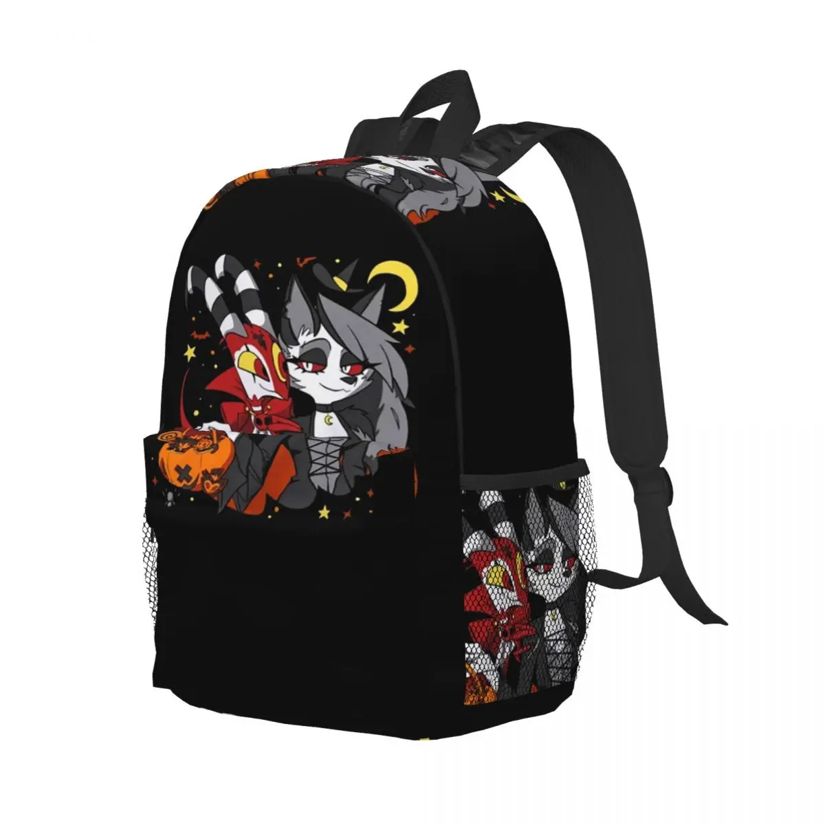 

Helluva Boss Loona Backpack Student Boys Girls BookBag Kids School Bag Laptop Shoulder Bags for Men Women