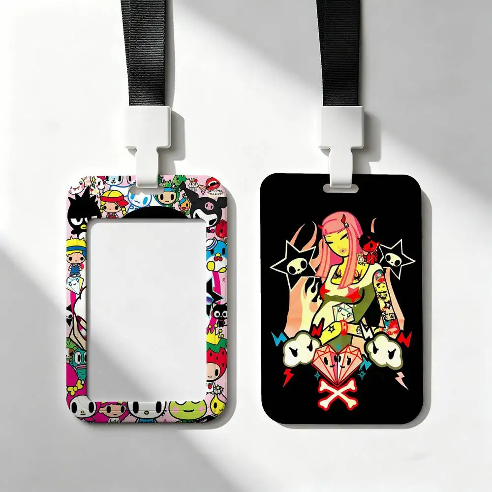 Japan Tokidoki Card Holder Neck Strap Pendant Door Badge Holder Lanyards Keychain Work Credential Case Gift