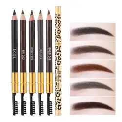 Eyebrow Pencil Waterproof Enhancers Eyebrow Tint Tattoo Pen with Brush Cosmetics Long Lasting Eyebrows Makeup Eye Brow Pencil