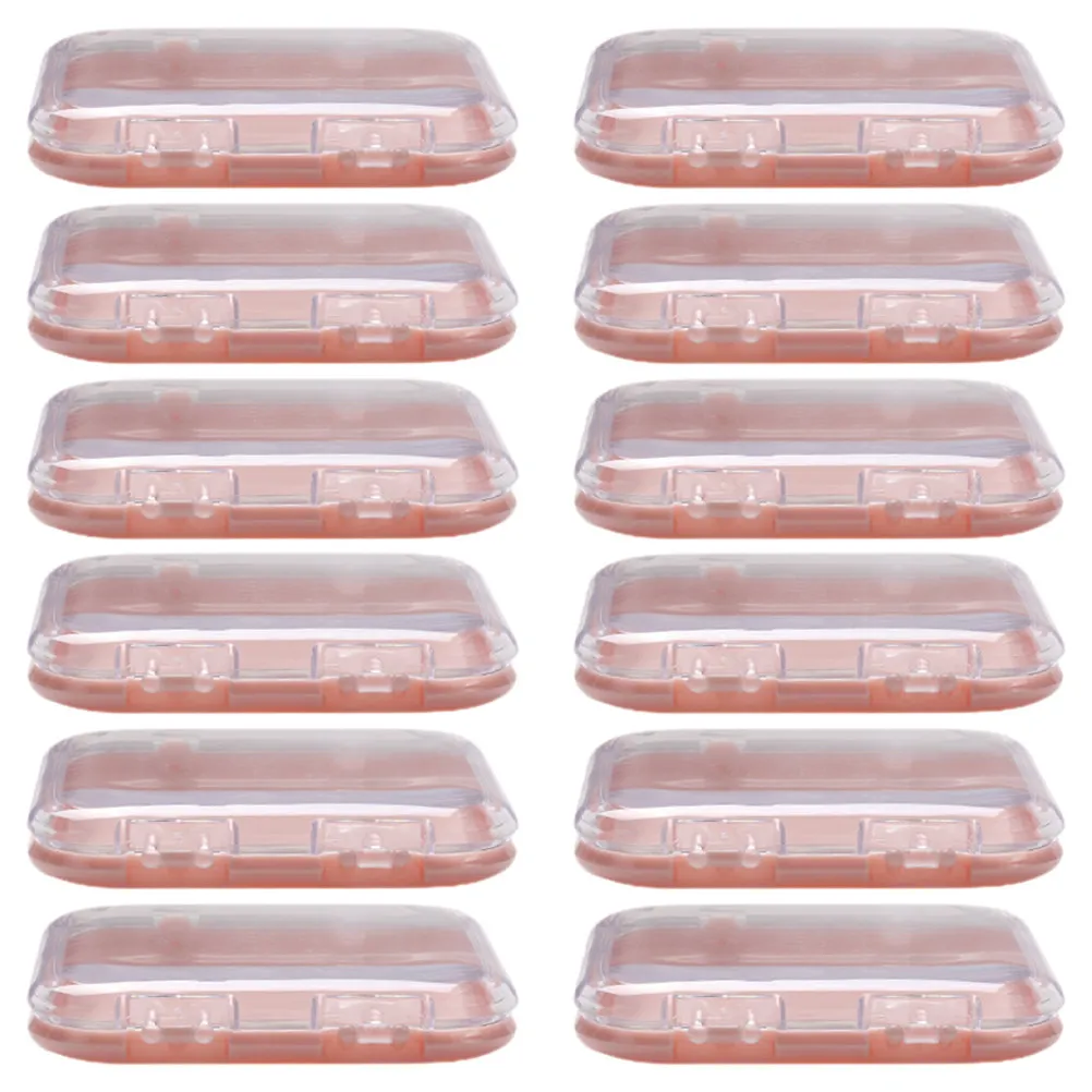 

Набор из 12 коробок для хранения накладных ногтей, органайзеры для искусственных ногтей, портативные футляры для демонстрации и сбора ногтей для салонов красоты