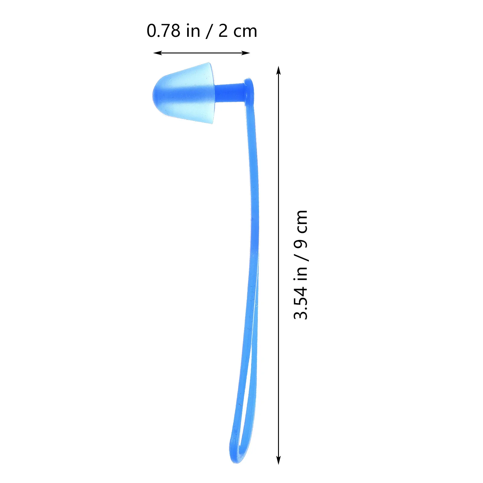 زوجان من السيليكون المقاوم للماء للسباحة لغطس السباحة سيرفر مع سدادات أذن زرقاء بسلك الاحتفاظ