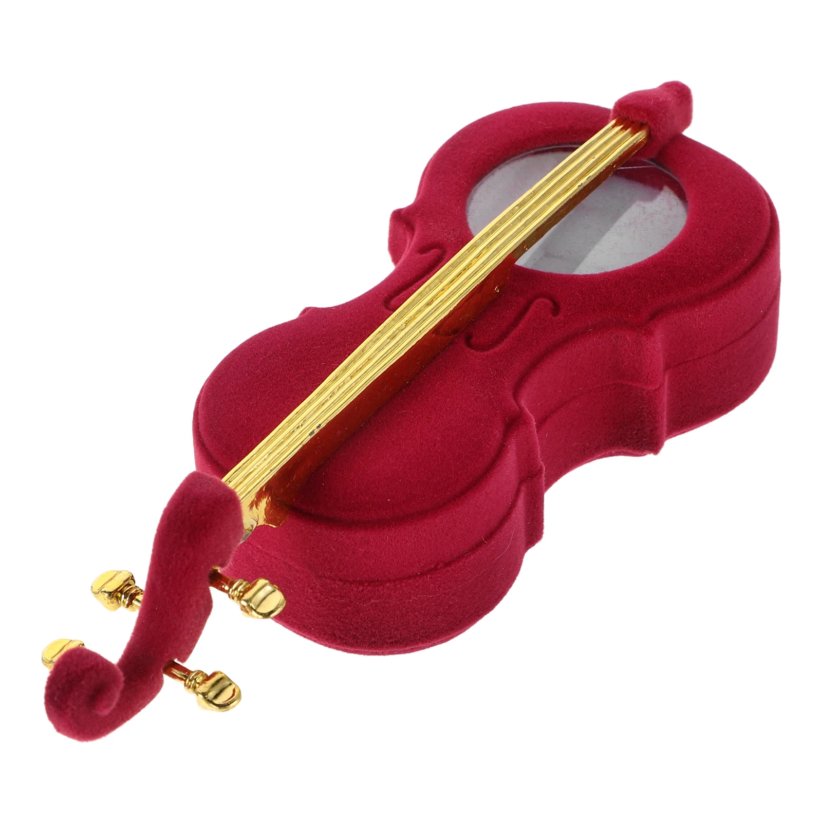 

Violin Jewelry Box Cute Storage for Rings Earrings Necklaces Lipstick Travel ganizer Portable Accessories Holder