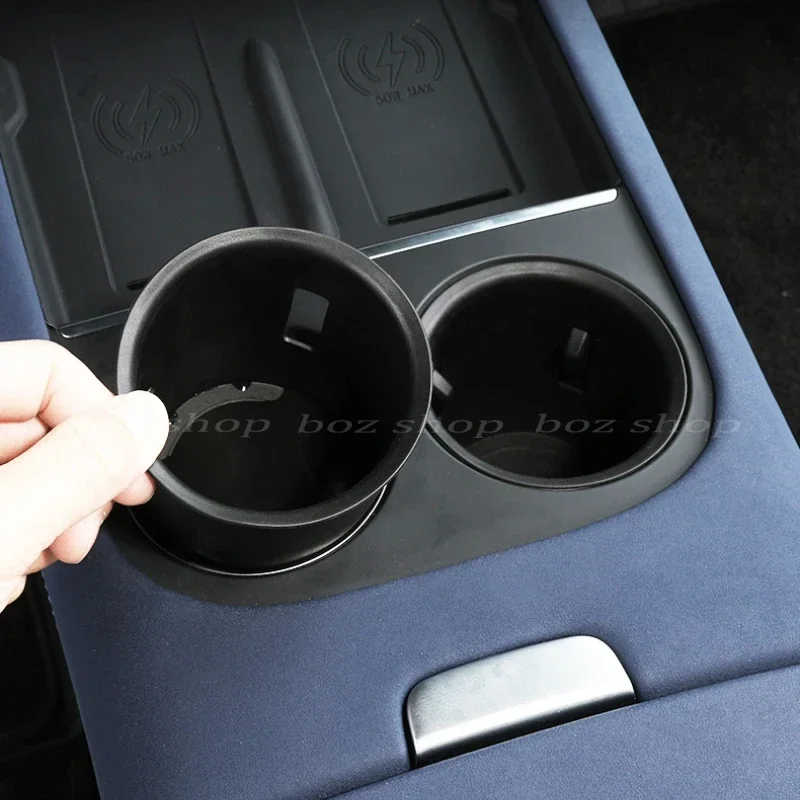 For Xpeng G6 Car Central Control Water Cup Limiter Storage Modification Silicone Cover Dust Rack Coaster  Auto Refit Accessories