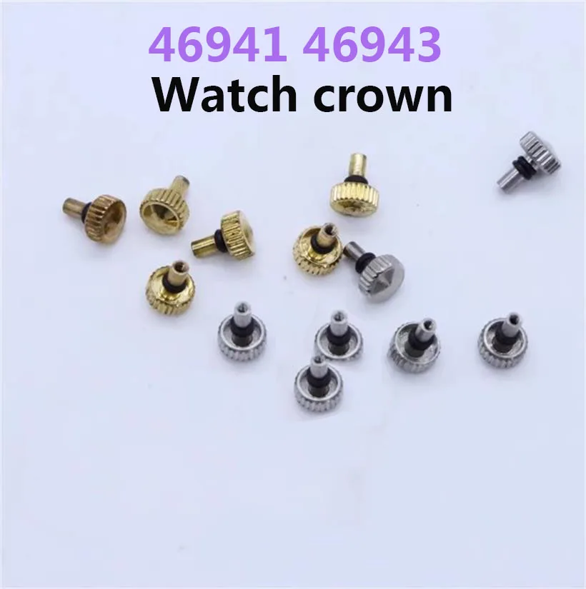 5/10pcs Watch Crown Suitable For Shuangshi 46941 46943 Movement Handle Watch Crown All Steel Watch Handle Watch Accessories