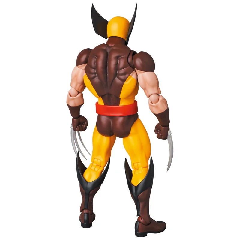 %100 Original Medicom Toy X-Men - Wolverine - Mafex (No.138) - Brown Comic Ver Anime Figure Action Figure Model Dekorasi