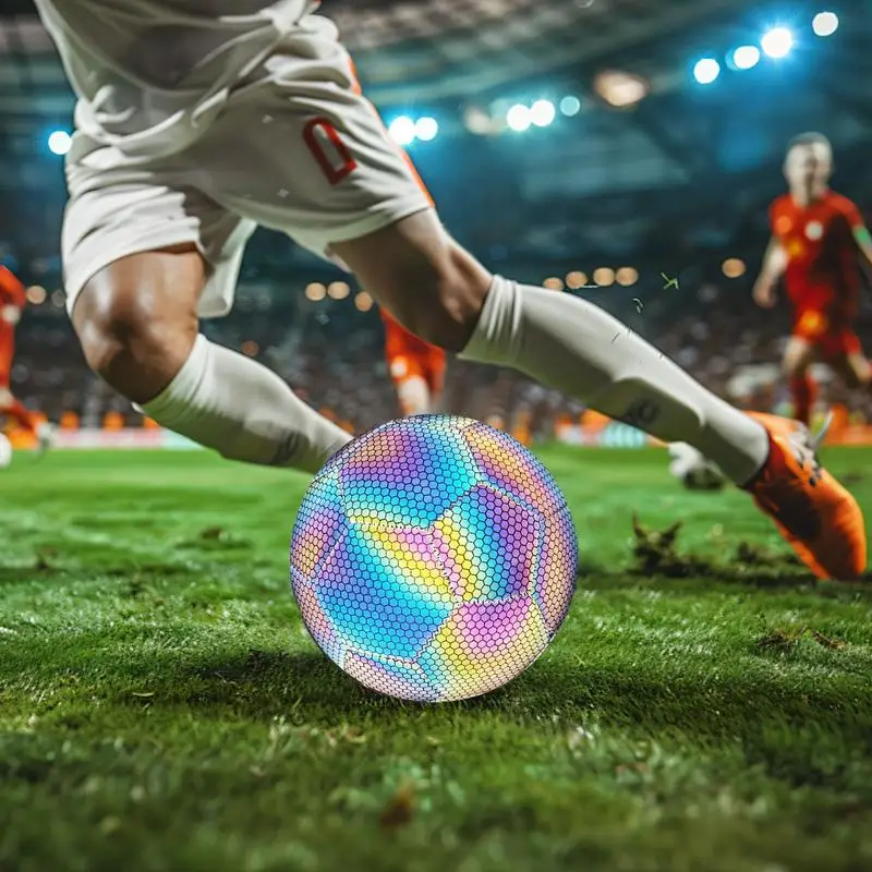 

Glow In Dark Football Sports Outdoors Light Up Ball Cool Waterproof Fun Football For Birthday Boy Training Kids Christmas Girl